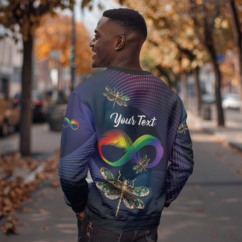 Personalized As Long As I Breathe You'll Be Remembered Sweatshirt Luxury Dragonfly - Feather Infinity LT01
