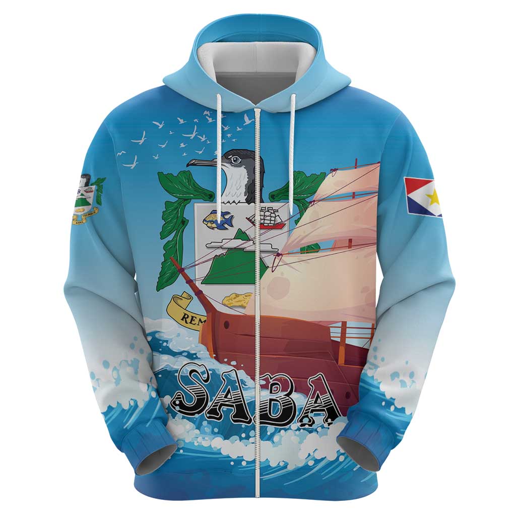 Personalized Saba Hoodie Sailboat Remis Velisque LT01