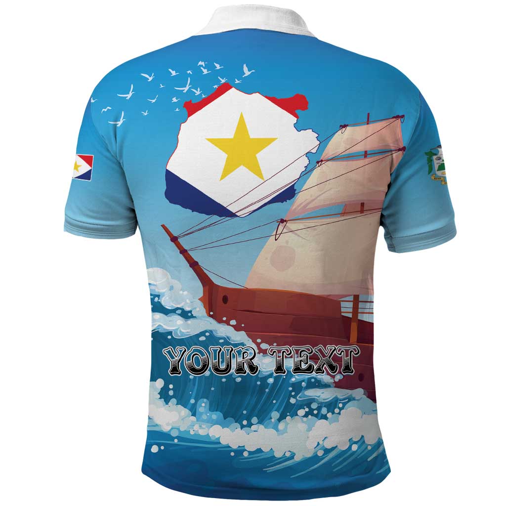 Personalized Saba Polo Shirt Sailboat Remis Velisque LT01