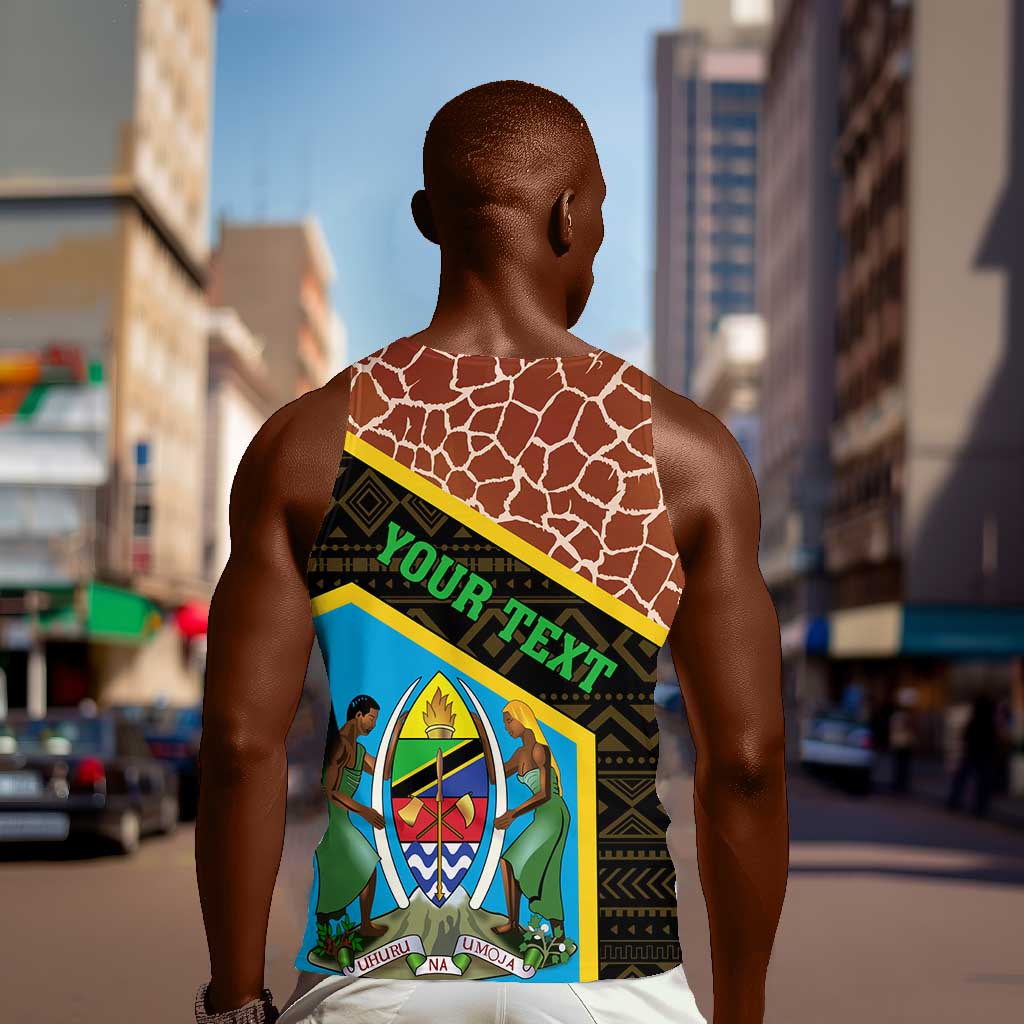 Tanzania Union Day 2024 Men Tank Top Uhuru na Umoja Giraffe Pattern LT01