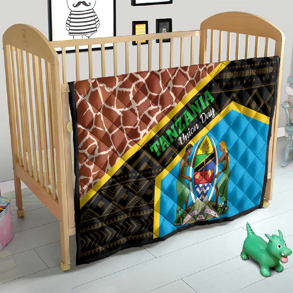 Tanzania Union Day 2024 Quilt Uhuru na Umoja Giraffe Pattern LT01