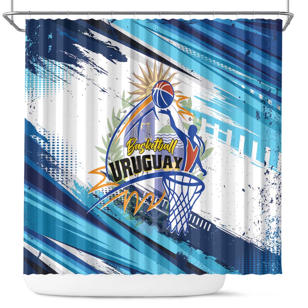 Uruguay Basketball Shower Curtain Charruas Go Champion LT01