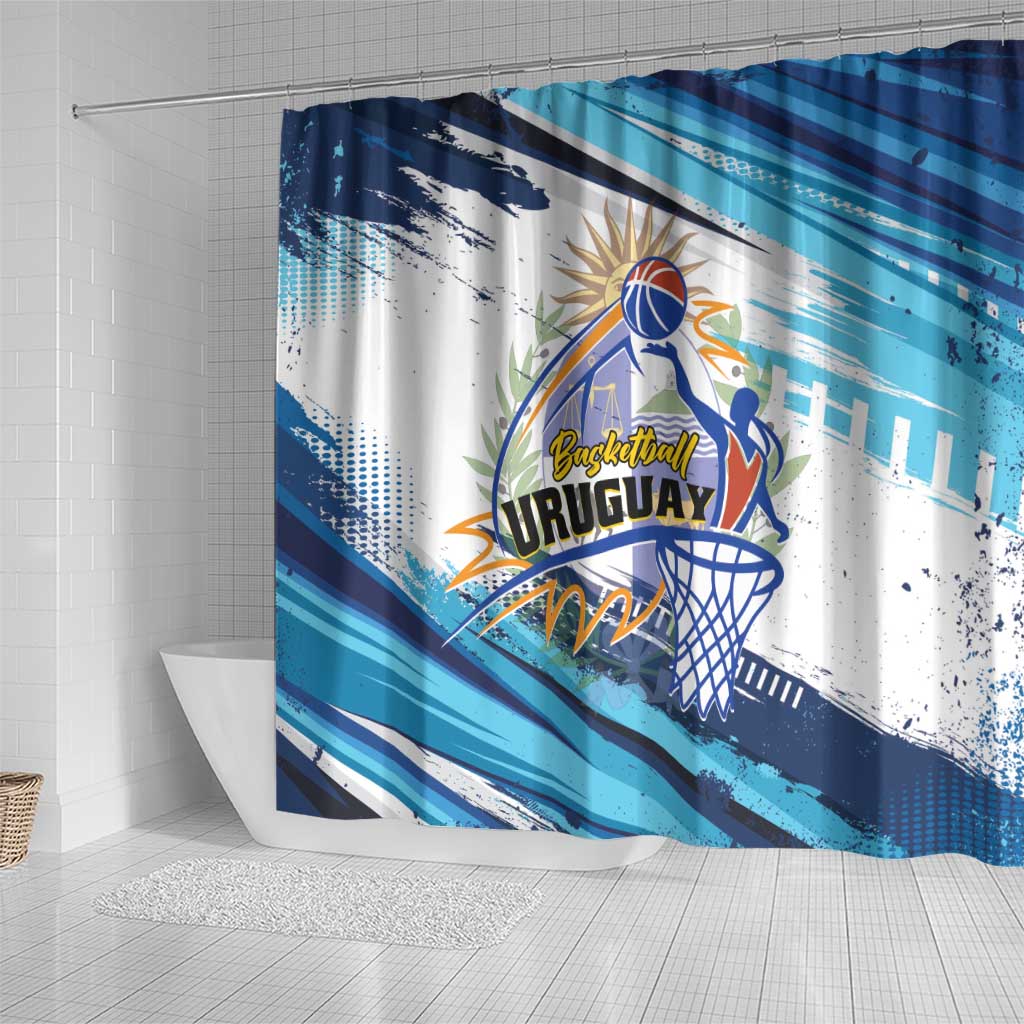 Uruguay Basketball Shower Curtain Charruas Go Champion LT01