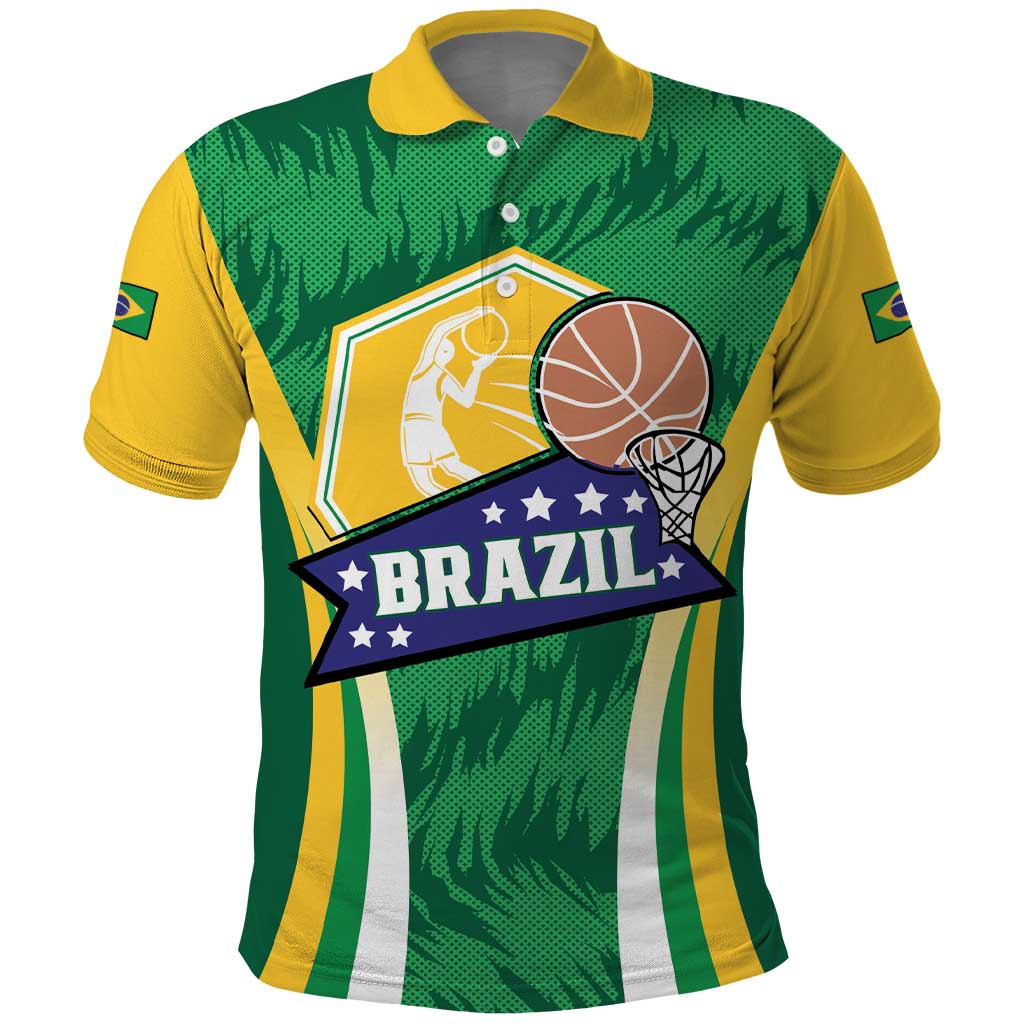 Brazil Basketball Custom Polo Shirt Come On Brasil Cariocas LT01