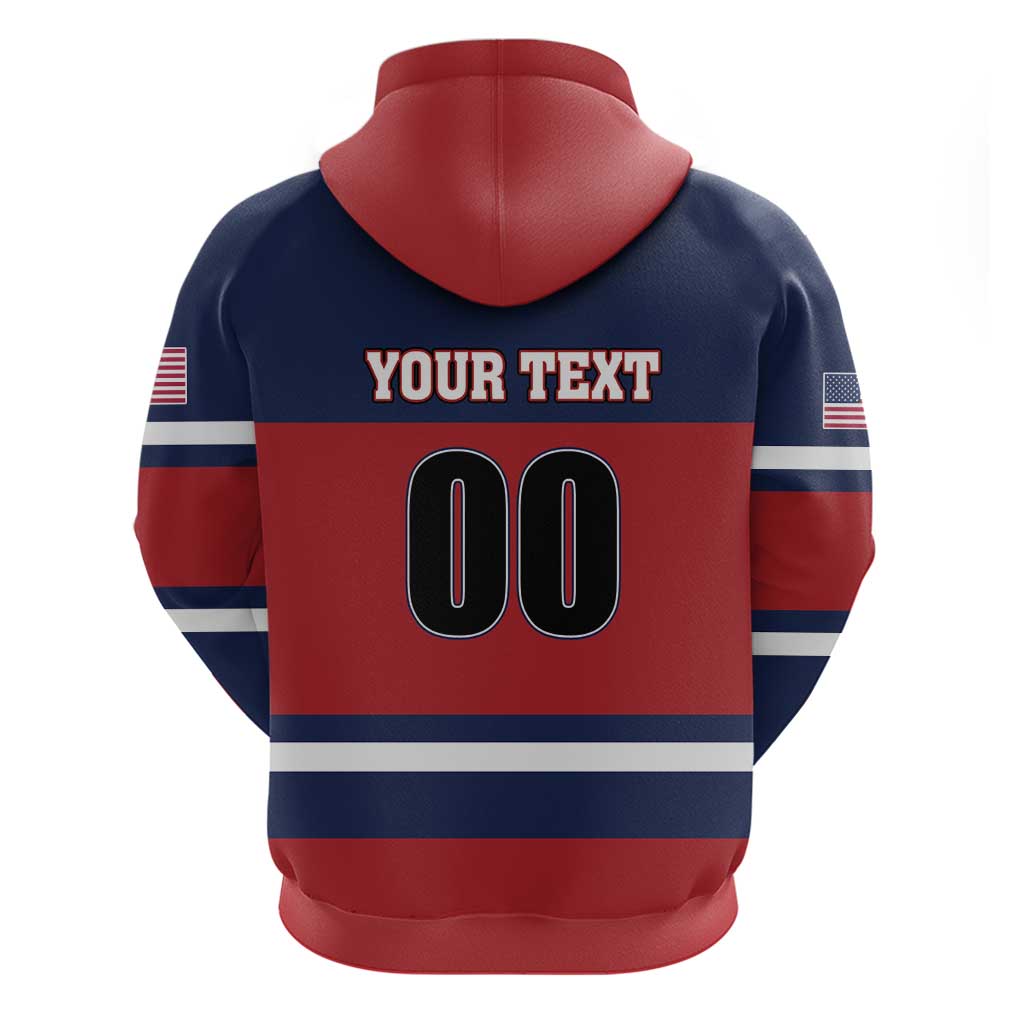 Custom USA 2025 Ringette Hoodie Go Champion Team Ringette USA LT01