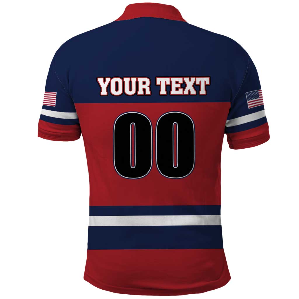 Custom USA 2025 Ringette Polo Shirt Go Champion Team Ringette USA LT01