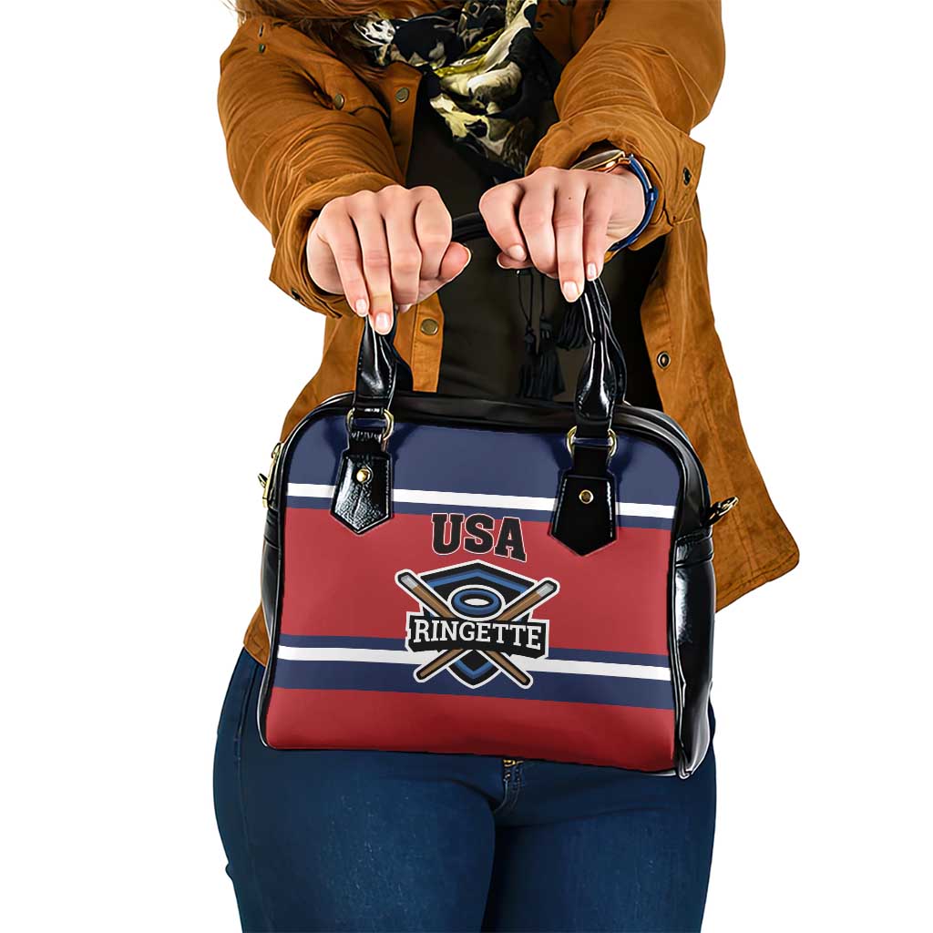 USA 2025 Ringette Shoulder Handbag Go Champion Team Ringette USA LT01
