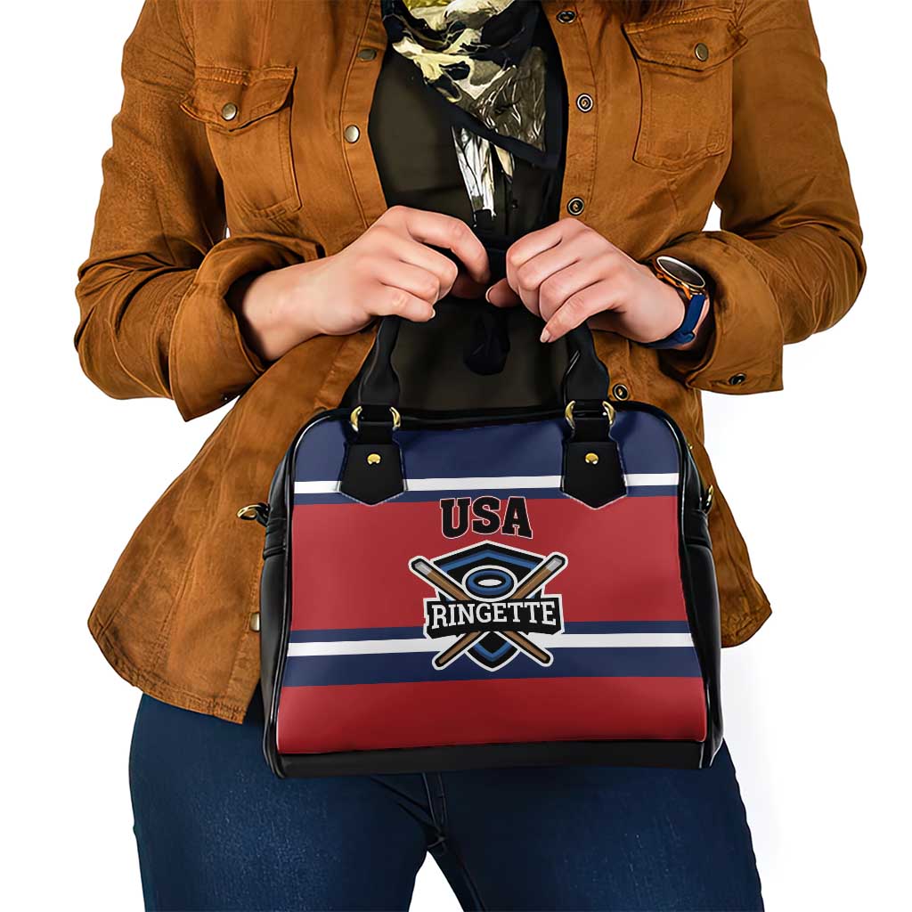 USA 2025 Ringette Shoulder Handbag Go Champion Team Ringette USA LT01