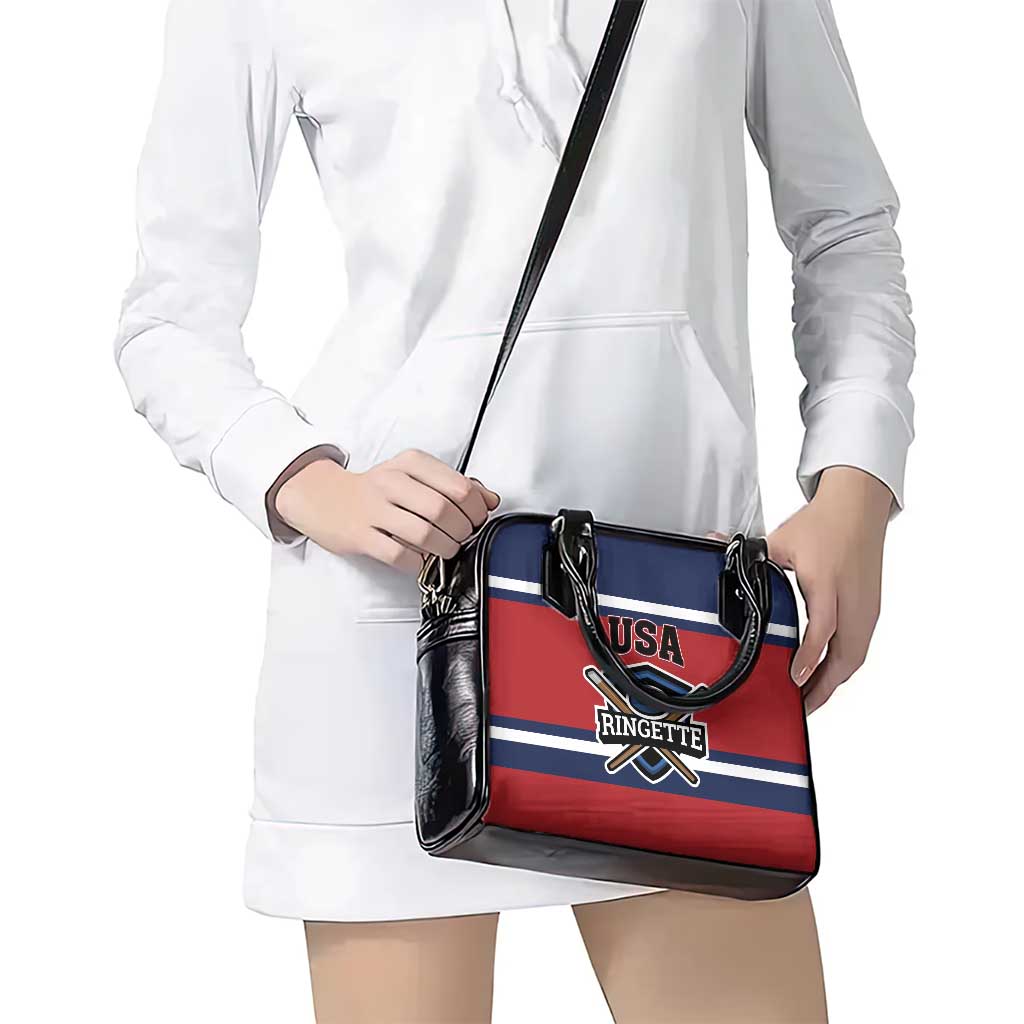 USA 2025 Ringette Shoulder Handbag Go Champion Team Ringette USA LT01