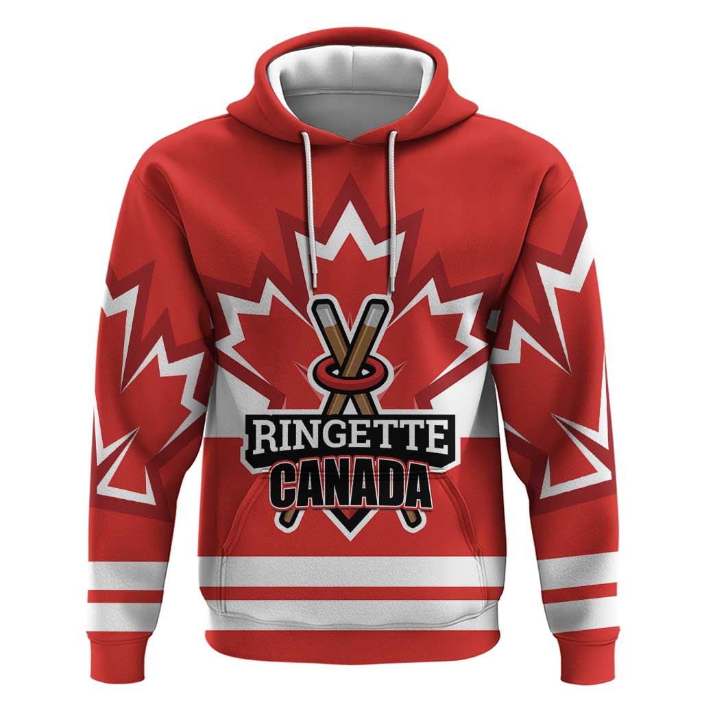 Custom Canada Ringuette Hoodie Team Canada Dominates The Game LT01