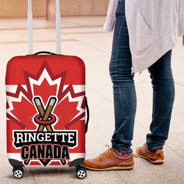 Canada Ringuette Luggage Cover Team Canada Dominates The Game LT01