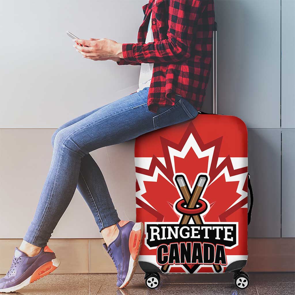 Canada Ringuette Luggage Cover Team Canada Dominates The Game LT01