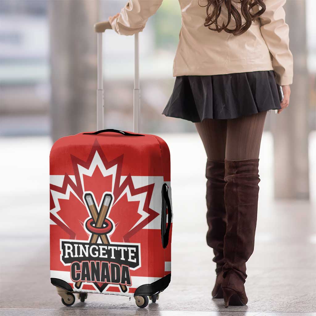 Canada Ringuette Luggage Cover Team Canada Dominates The Game LT01