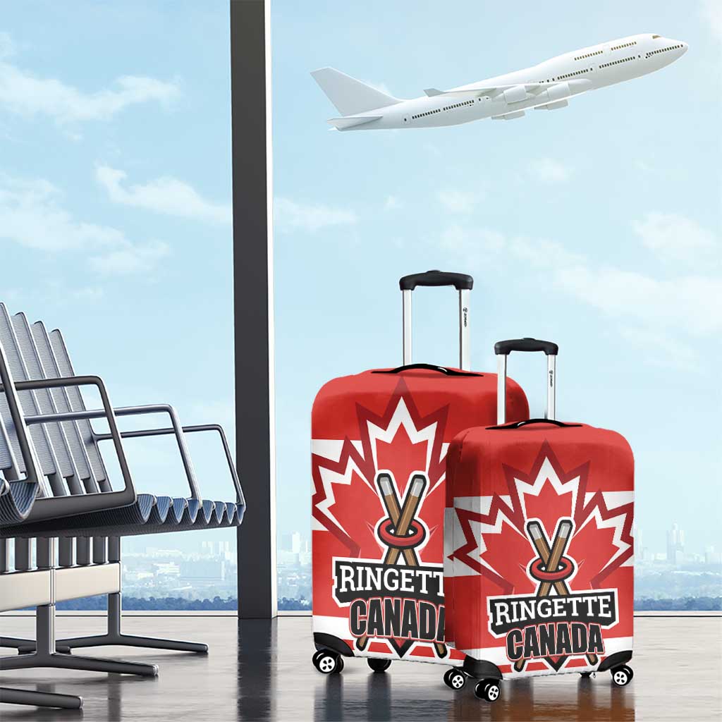 Canada Ringuette Luggage Cover Team Canada Dominates The Game LT01