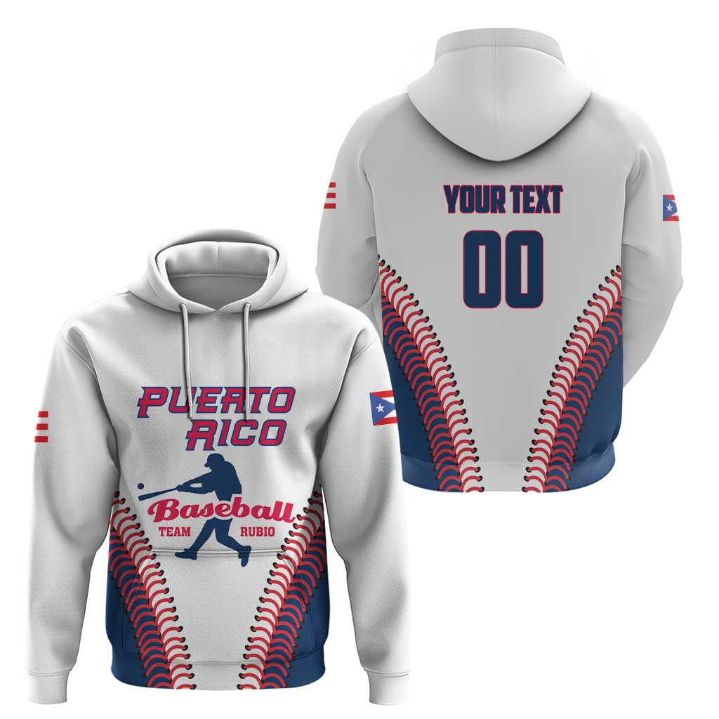 Custom Baseball Puerto Rico 2025 Hoodie Team Rubio Retro Style LT01