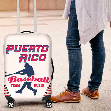 Baseball Puerto Rico 2025 Luggage Cover Team Rubio Retro Style LT01