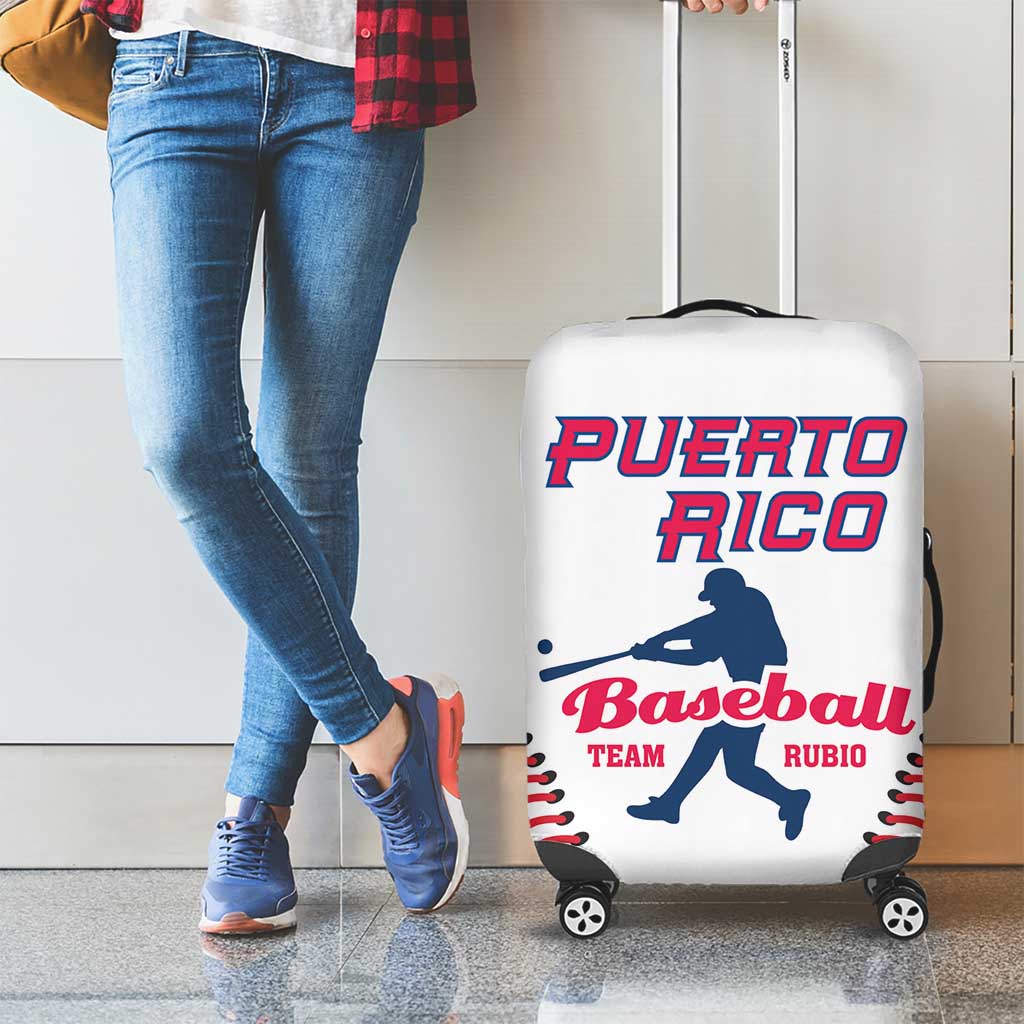 Baseball Puerto Rico 2025 Luggage Cover Team Rubio Retro Style LT01