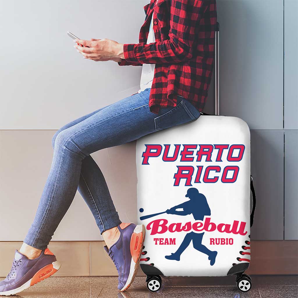 Baseball Puerto Rico 2025 Luggage Cover Team Rubio Retro Style LT01