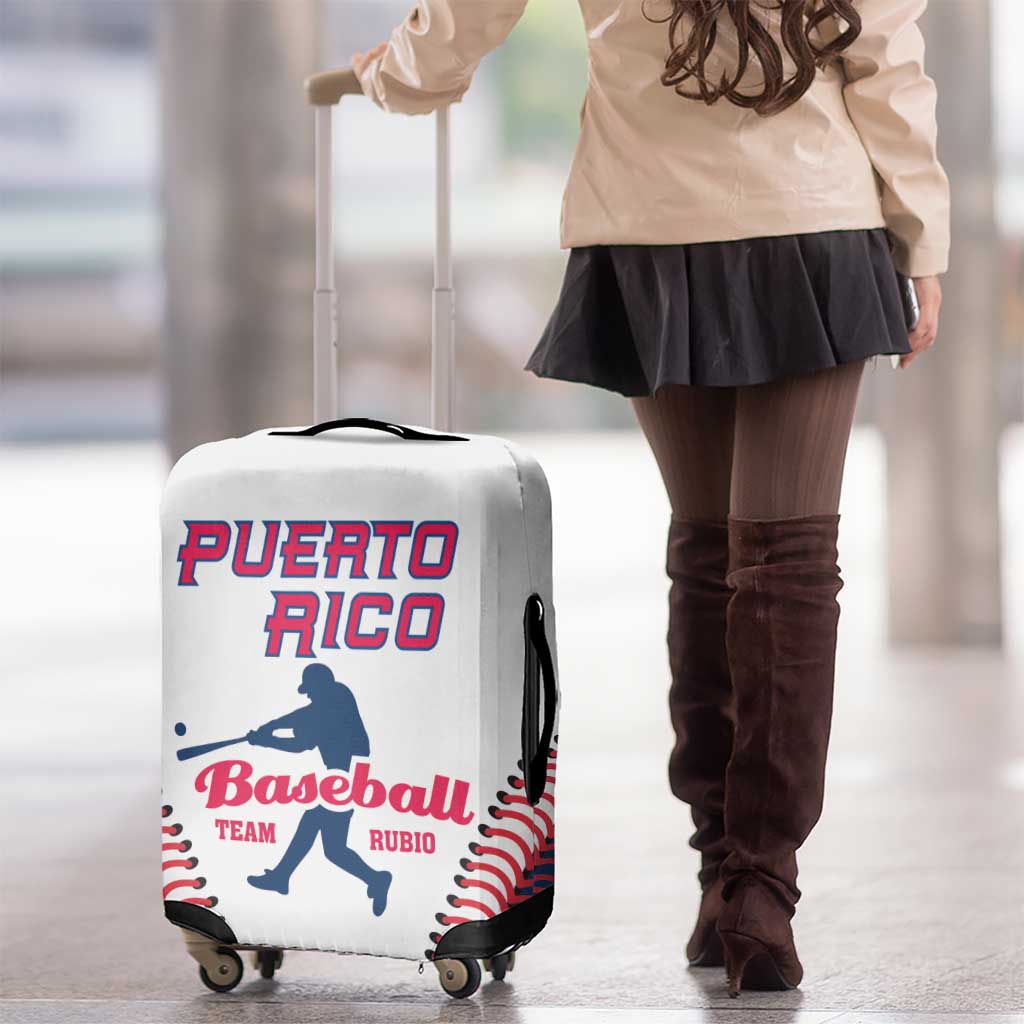 Baseball Puerto Rico 2025 Luggage Cover Team Rubio Retro Style LT01