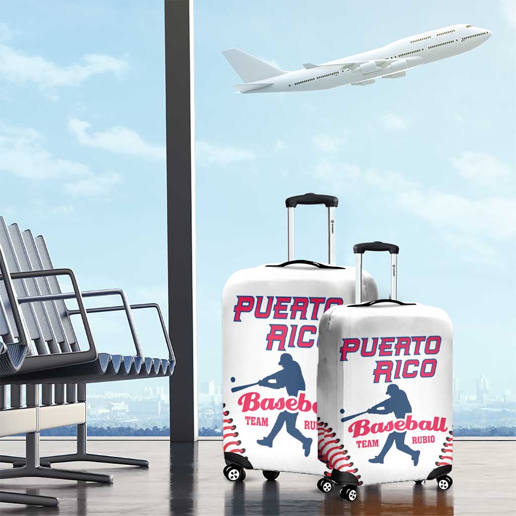Baseball Puerto Rico 2025 Luggage Cover Team Rubio Retro Style LT01