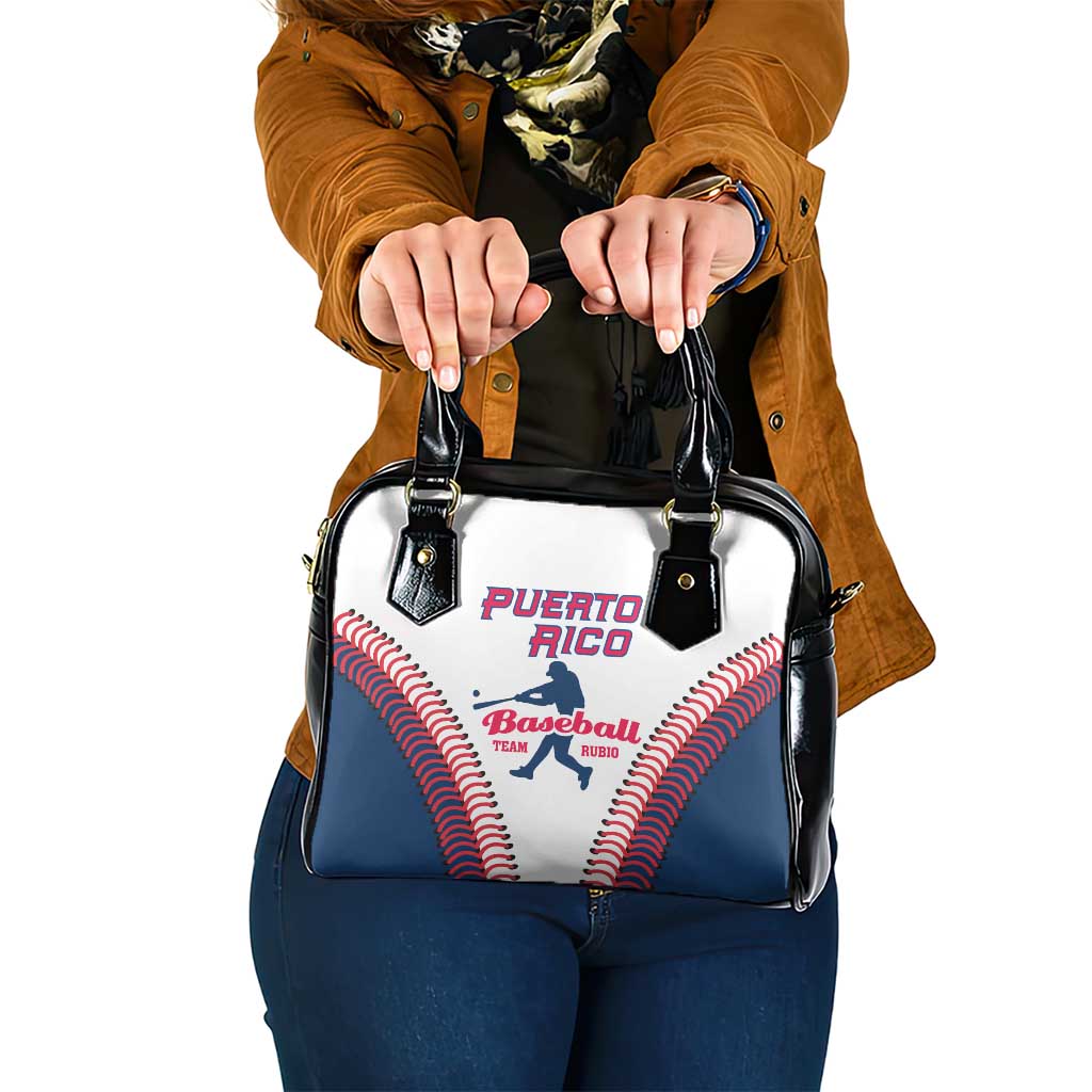 Baseball Puerto Rico 2025 Shoulder Handbag Team Rubio Retro Style LT01