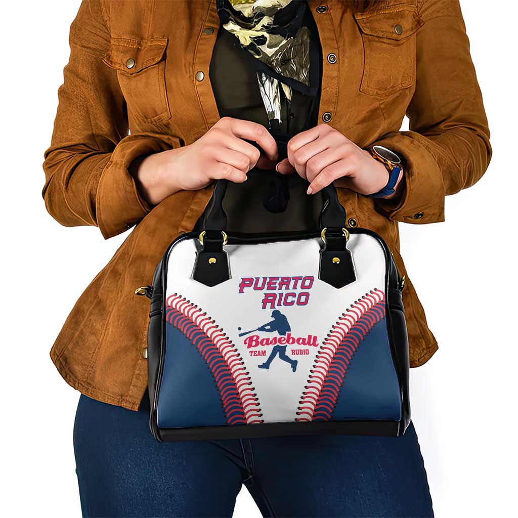 Baseball Puerto Rico 2025 Shoulder Handbag Team Rubio Retro Style LT01