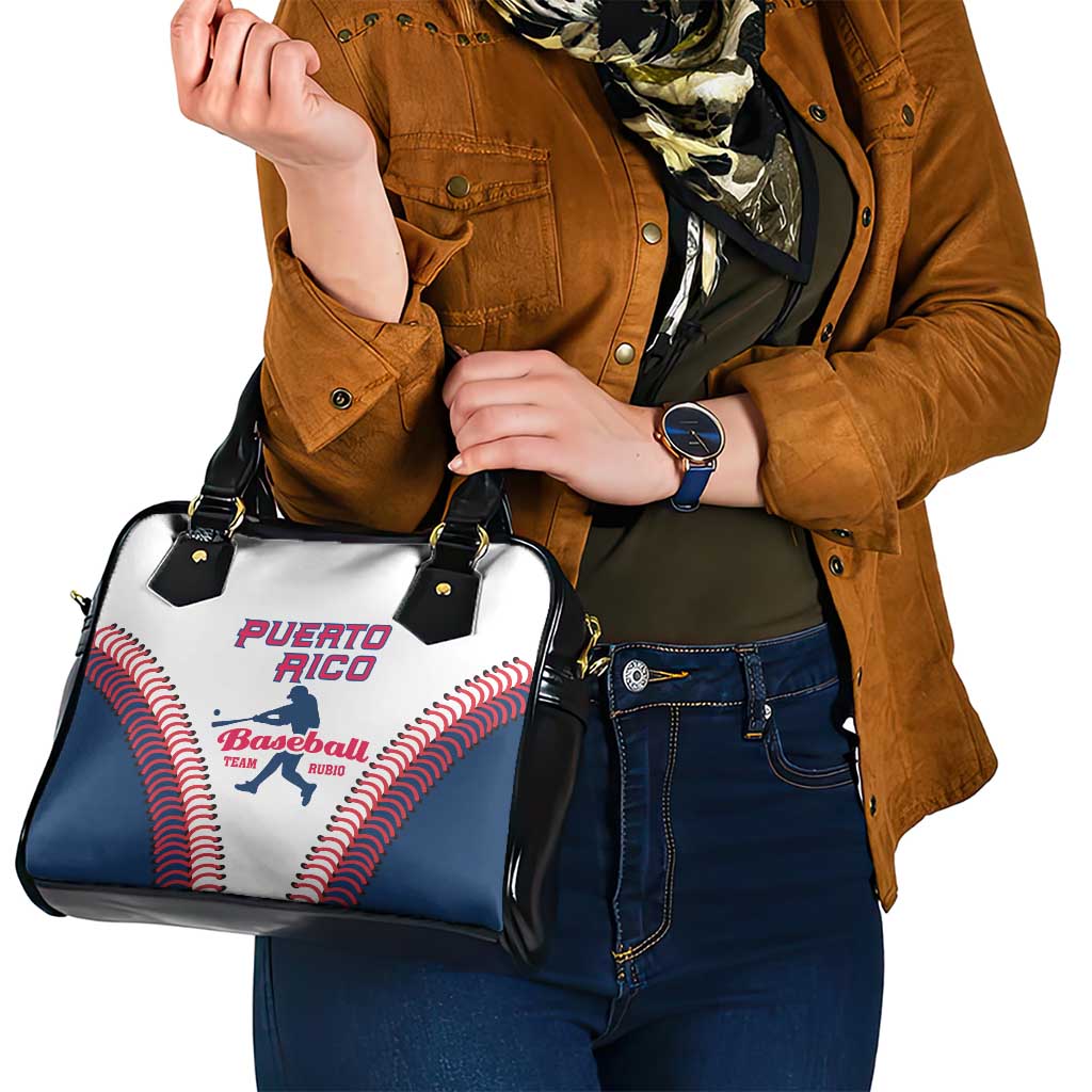 Baseball Puerto Rico 2025 Shoulder Handbag Team Rubio Retro Style LT01
