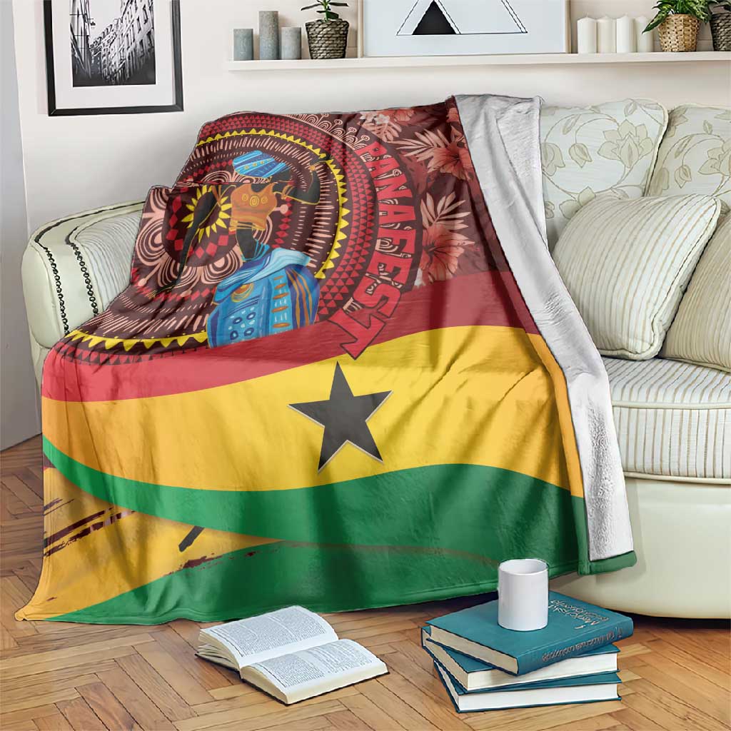 Panafest Blanket Ghana Tropical African Pattern LT01