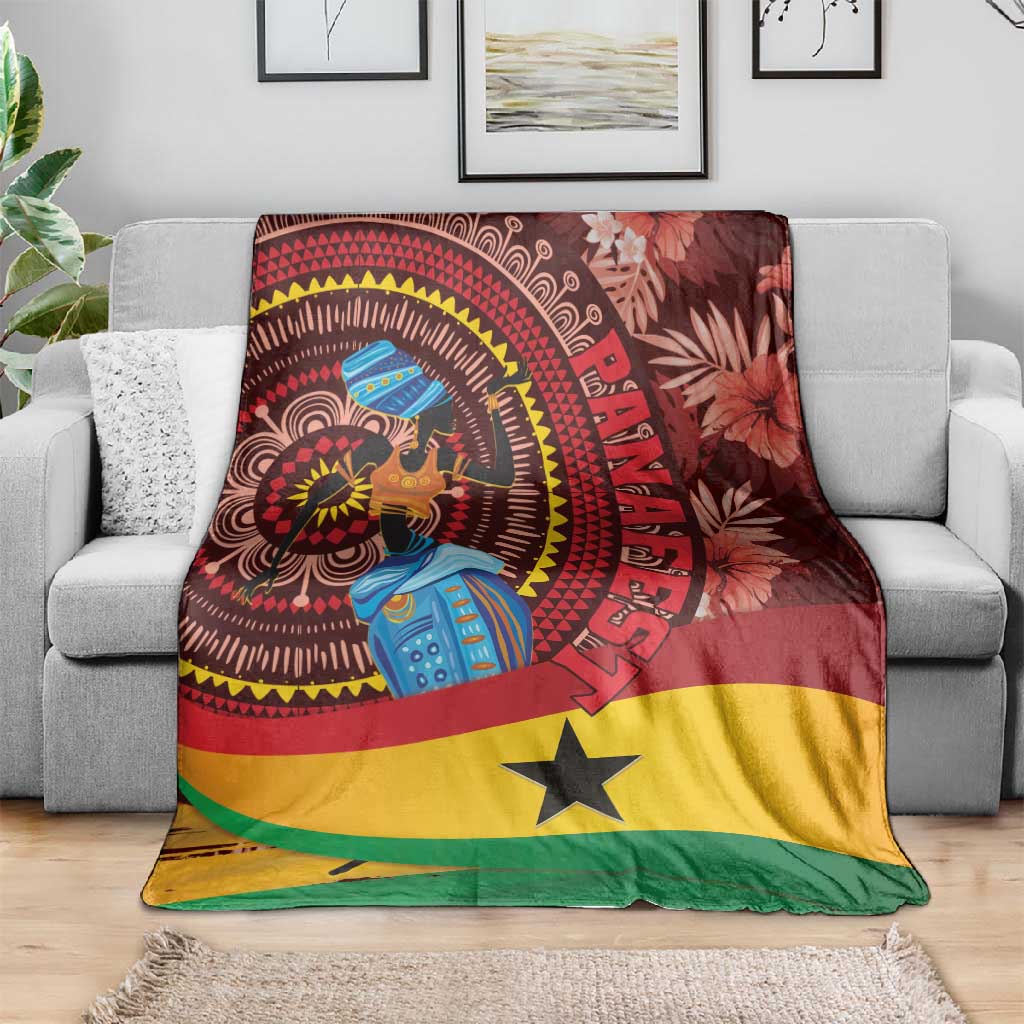 Panafest Blanket Ghana Tropical African Pattern LT01