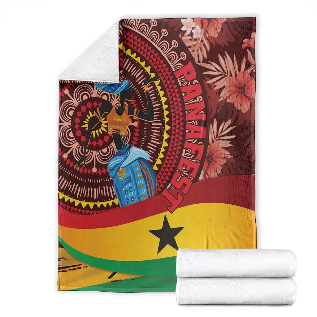 Panafest Blanket Ghana Tropical African Pattern LT01