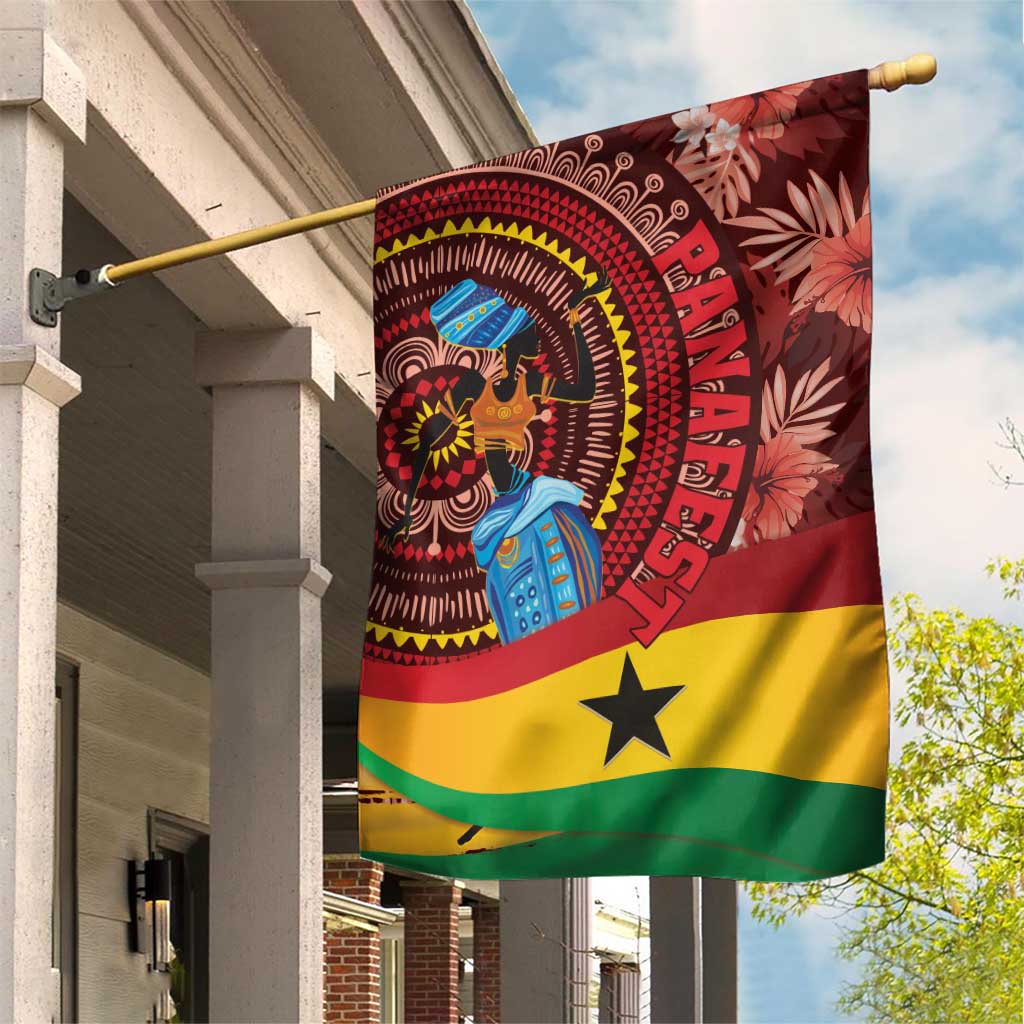 Panafest Garden Flag Ghana Tropical African Pattern LT01