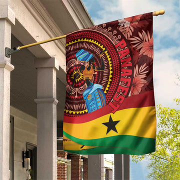Panafest Garden Flag Ghana Tropical African Pattern LT01