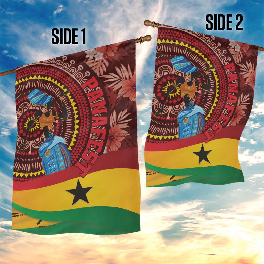 Panafest Garden Flag Ghana Tropical African Pattern LT01