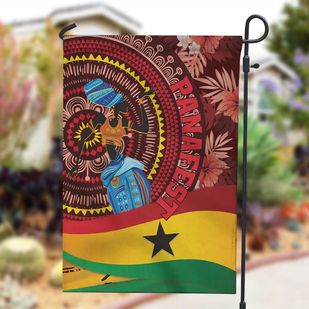 Panafest Garden Flag Ghana Tropical African Pattern LT01
