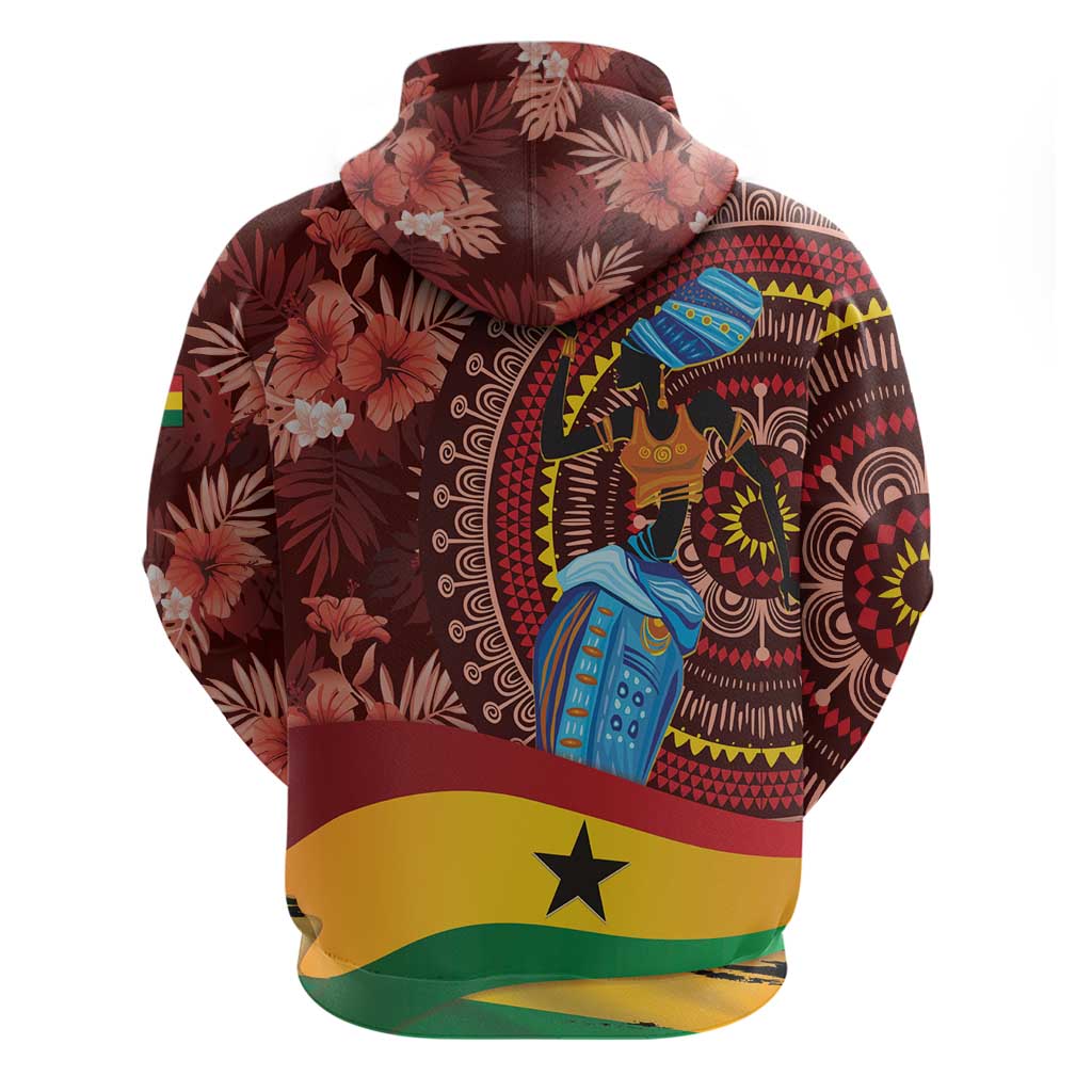 Panafest Hoodie Ghana Tropical African Pattern LT01