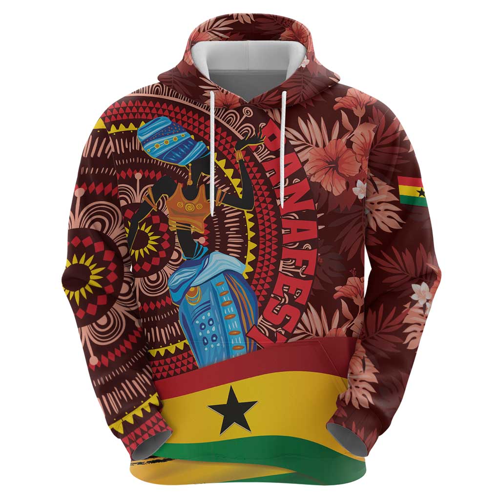 Panafest Hoodie Ghana Tropical African Pattern LT01