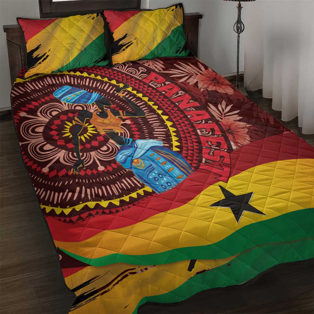 Panafest Quilt Bed Set Ghana Tropical African Pattern LT01