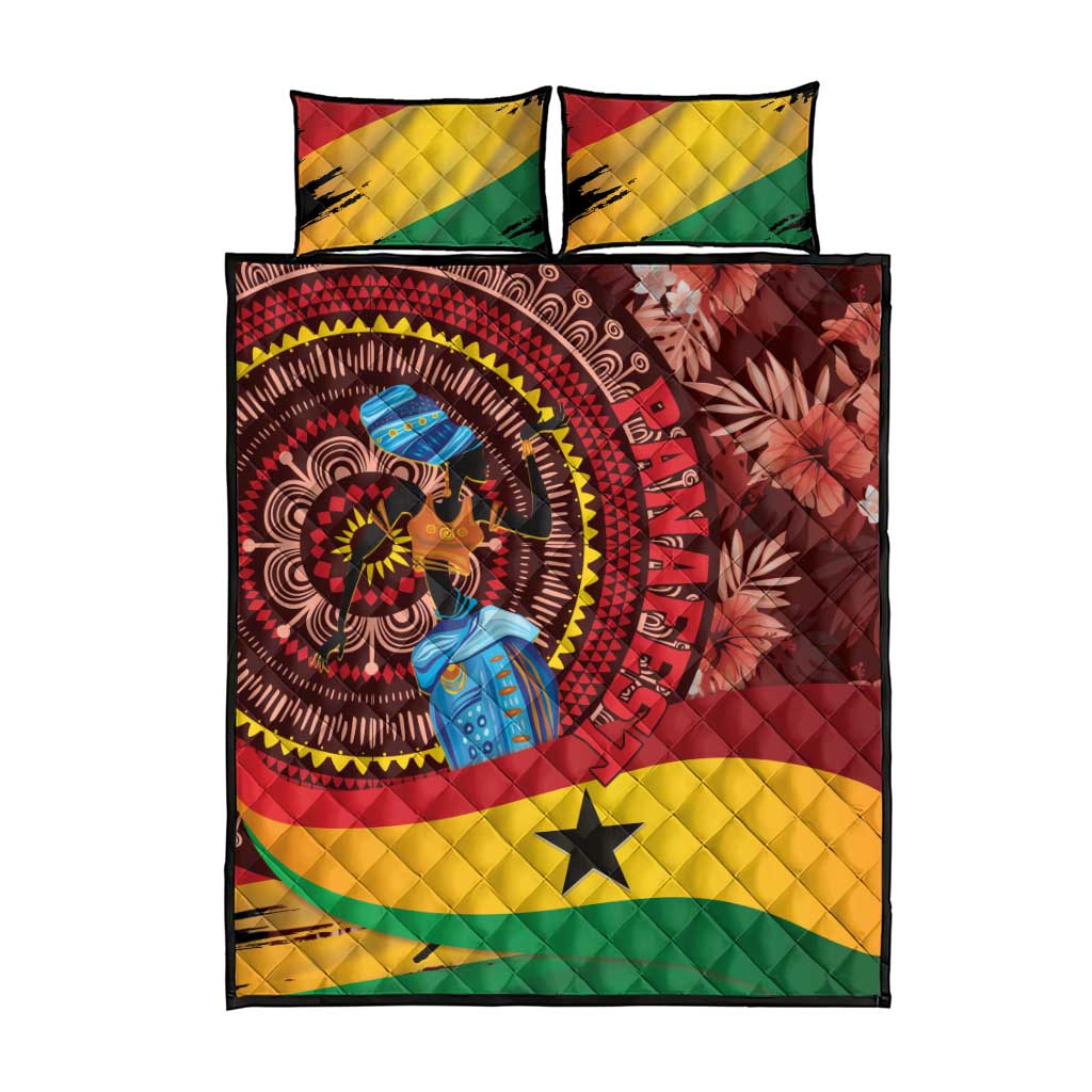 Panafest Quilt Bed Set Ghana Tropical African Pattern LT01