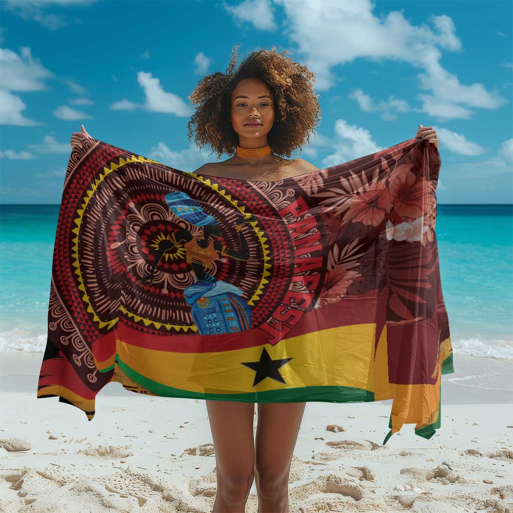 Panafest Sarong Ghana Tropical African Pattern LT01
