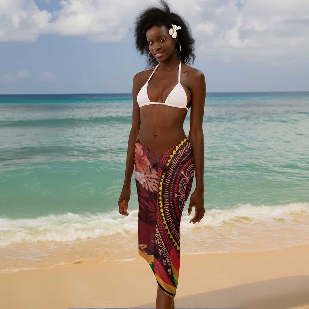 Panafest Sarong Ghana Tropical African Pattern LT01