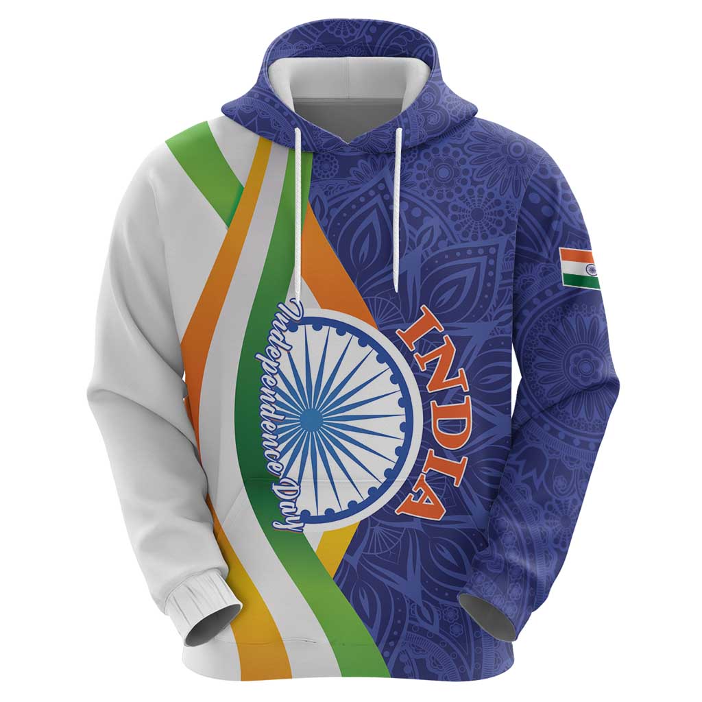 India Independence Day Hoodie Mandala Paisley Floral LT01