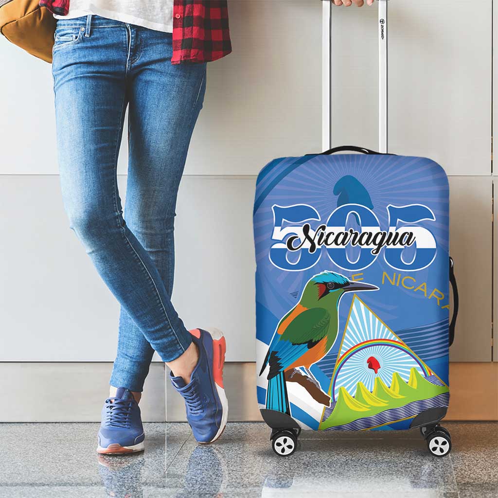 Nicaragua 505 Guardabarranco Luggage Cover En Dios confiamos LT01