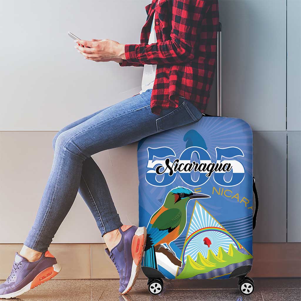 Nicaragua 505 Guardabarranco Luggage Cover En Dios confiamos LT01