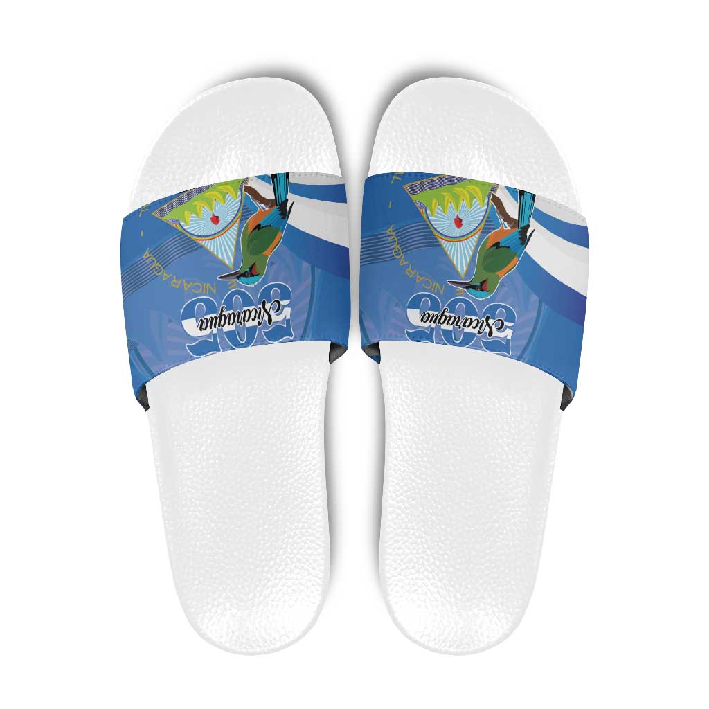 Nicaragua 505 Guardabarranco Slide Sandals En Dios confiamos LT01
