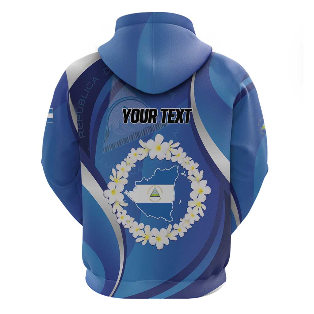 Personalized Nicaragua Independence Day 1821 Hoodie Plumeria Floral LT01