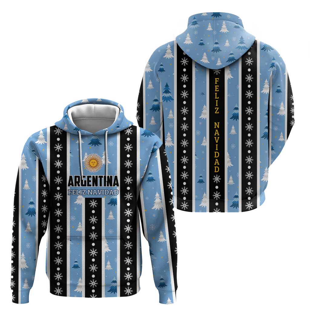 Argentina Christmas Hoodie Feliz Navidad Sol de Mayo LT01