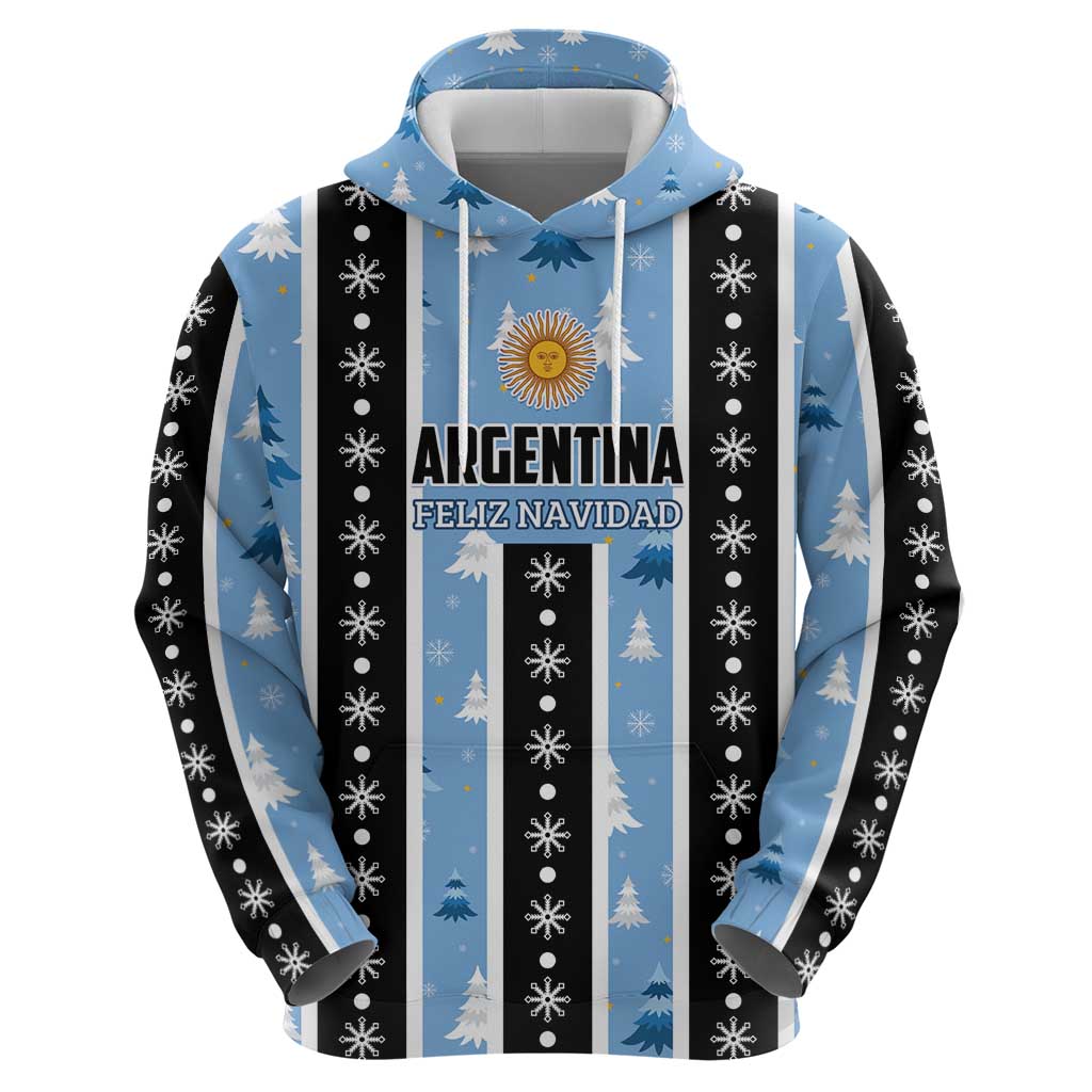 Argentina Christmas Hoodie Feliz Navidad Sol de Mayo LT01