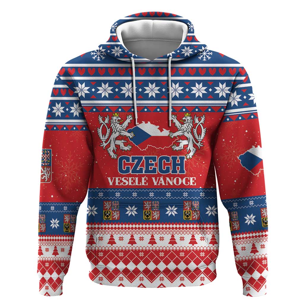 Personalized Czech Republic Christmas Hoodie Czechia Vesele Vanoce LT01