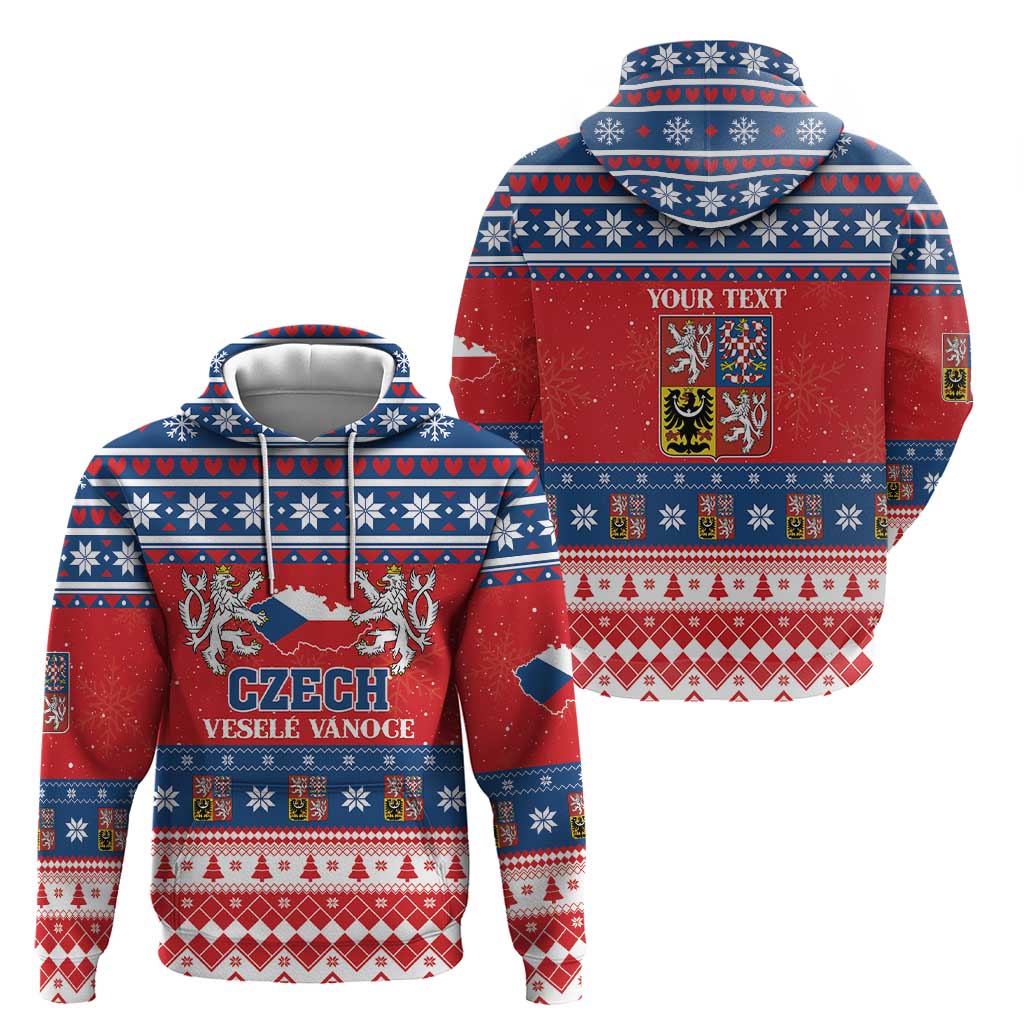 Personalized Czech Republic Christmas Hoodie Czechia Vesele Vanoce LT01
