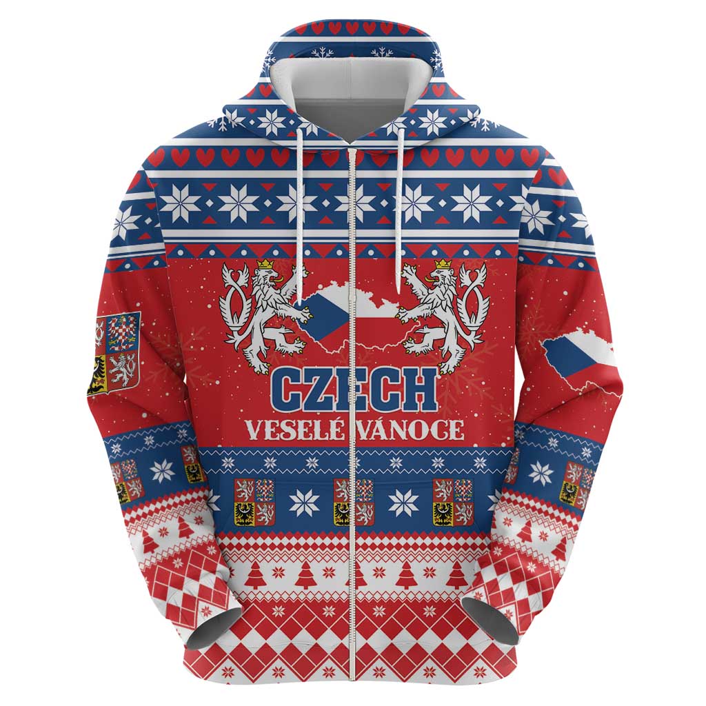 Personalized Czech Republic Christmas Hoodie Czechia Vesele Vanoce LT01